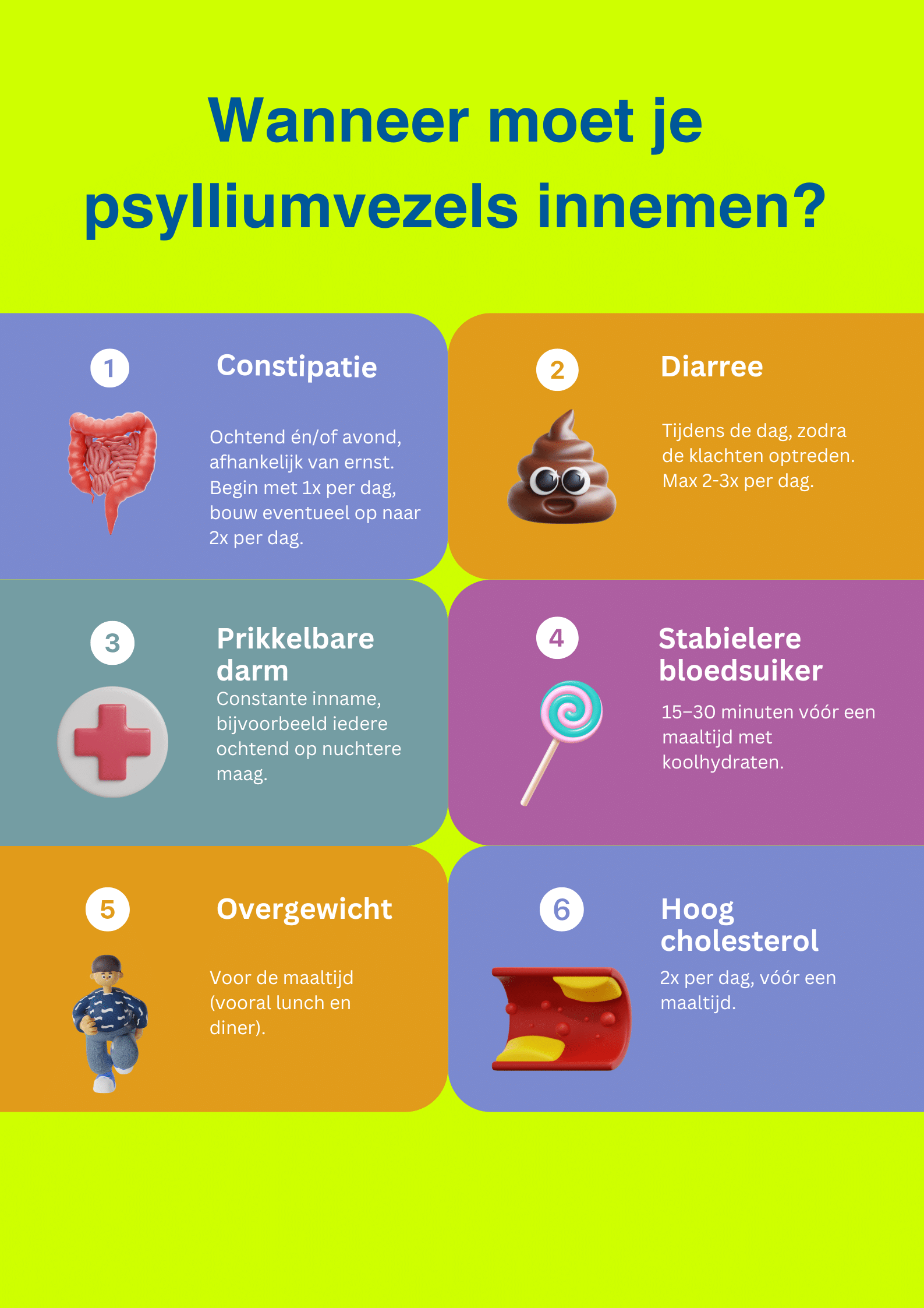 Moet je psylliumvezels voor of na het eten innemen