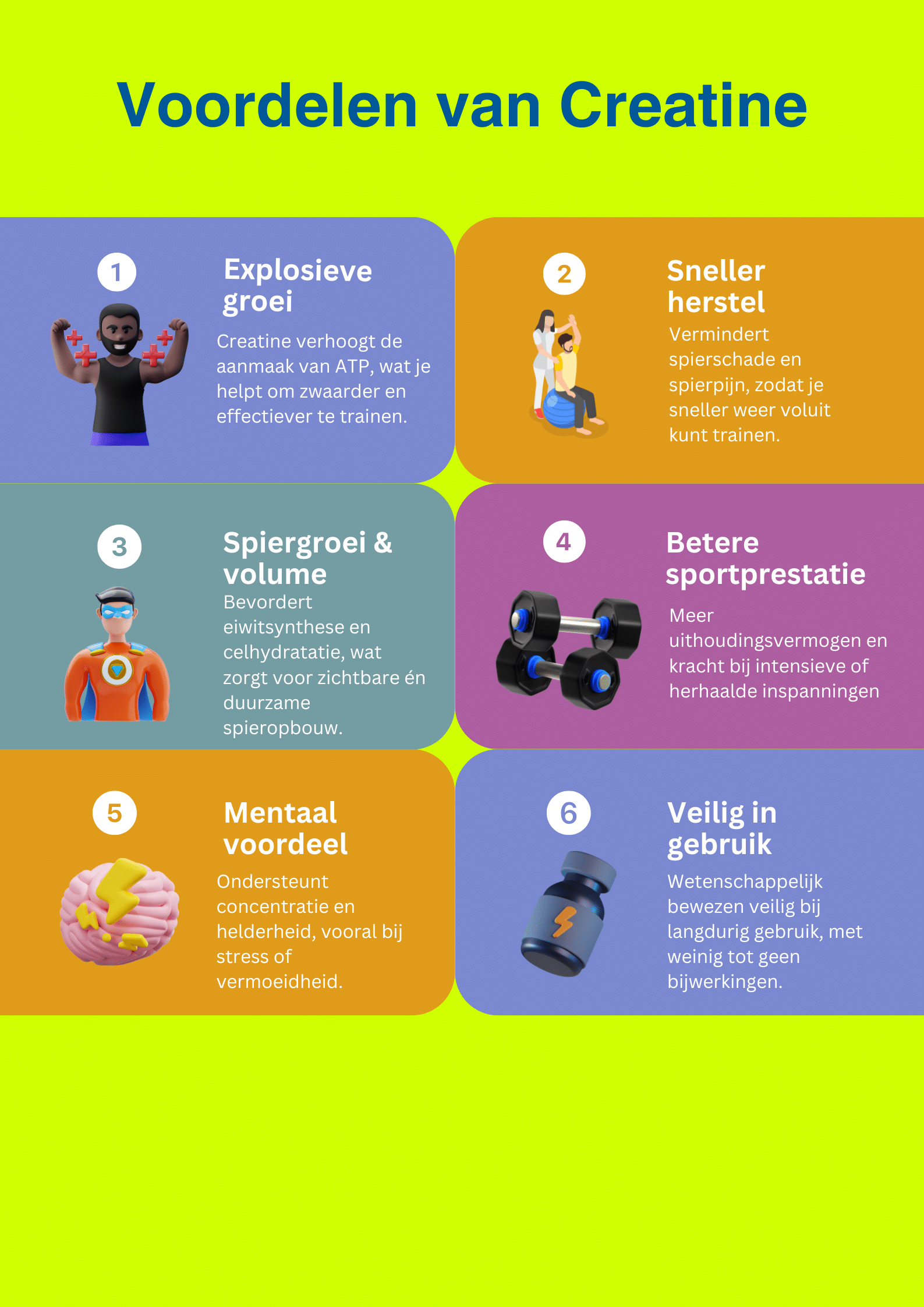 Voordelen van creatine