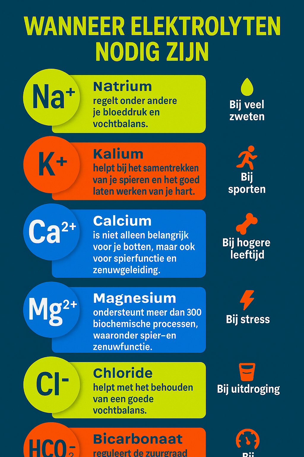 Waarom elektrolyten innemen