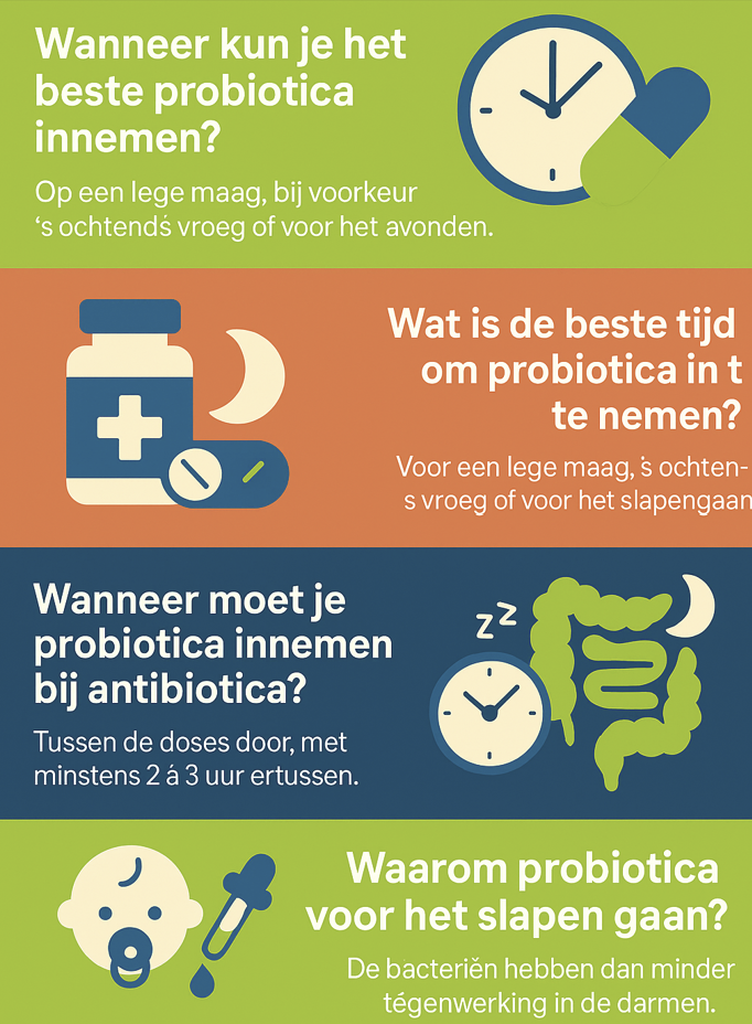 Wanneer probiotica innemen het beste werkt