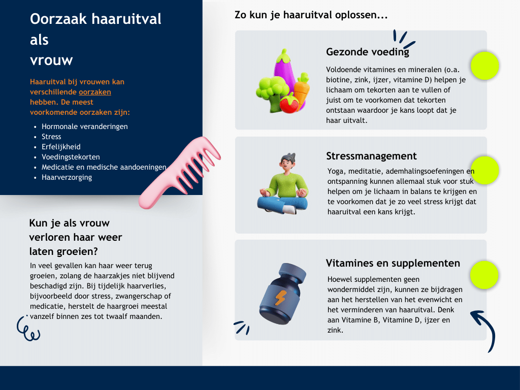 Oorzaak haaruitval vrouwen