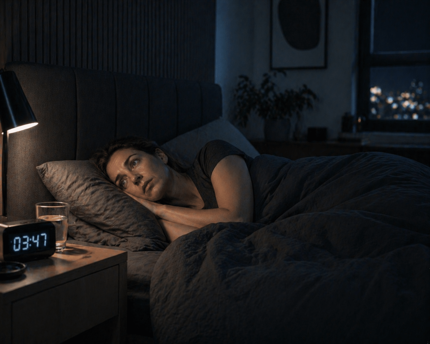 Midden in de nacht wakker